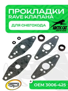 Комплект прокладок RAVE клапана 1
