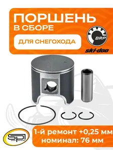 Поршень BRP 593LC (T-Moly, +0,25 мм) 1