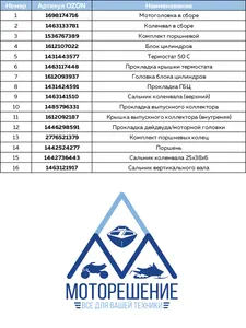 Моторная головка в сборе 9