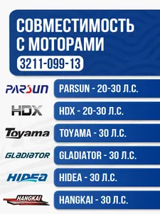 Винт гребной Yamaha 20-30 3x9.9x13 2