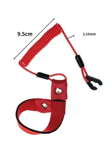 Чека аварийной остановки с браслетом для Yamaha, 682-82556-00, красный цвет 6