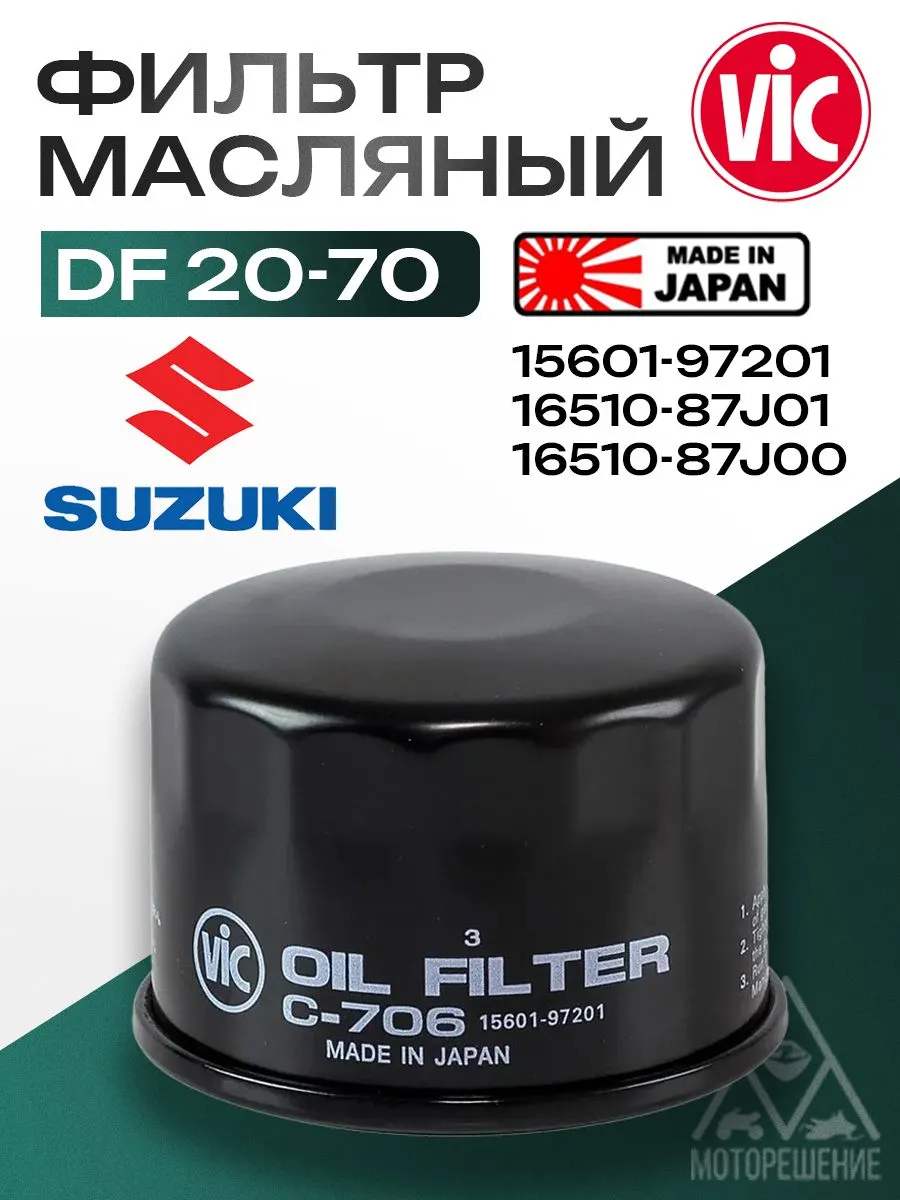 Фильтр масляный SUZUKI DF20-70