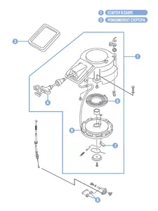Ремкомплект стартера Yamaha 9.9 6