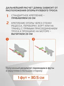 Трос управления газ/реверс Skipper C2 11' 8