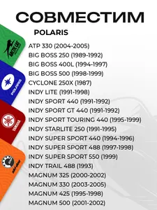Слайдеры ведомого вариатора Polaris  2