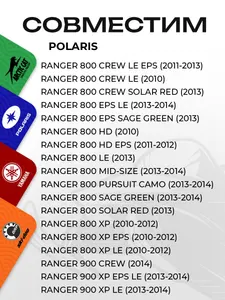 Слайдеры ведомого вариатора Polaris  4