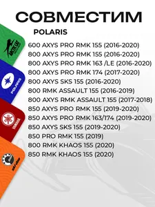 Вкладыши рулевой колонки Polaris 2
