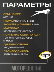 Поршень Arctic Cat 800 (T-Moly, номинал) 4